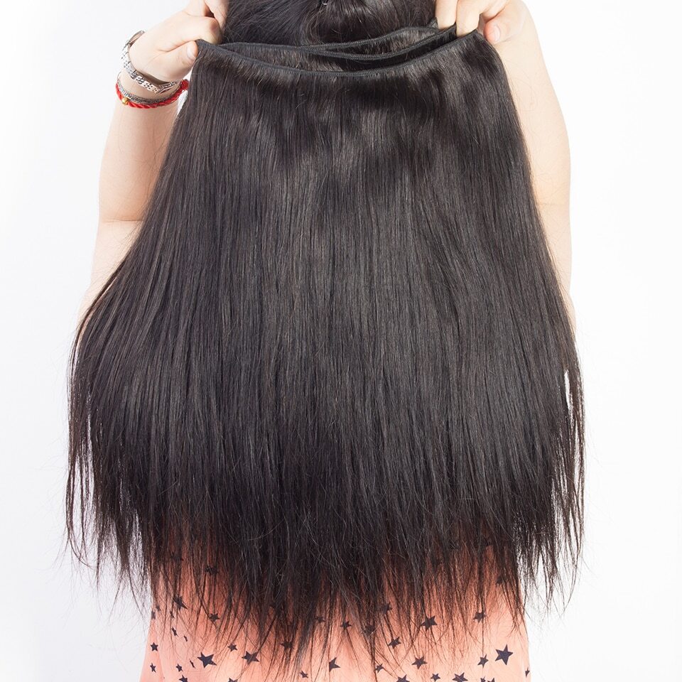 100% Unprocessed 30 40 Inch Straight Human Hair Bundles – Soft & Silky Virgin Hair Extensions Weave